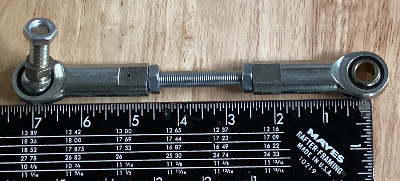 7"-9" Adjustable 3/8-24 Studded w/3/8" Bore Control Linkage Heim Joint/Rod Ends