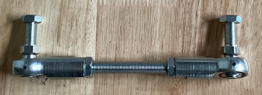 6"-7" Adjustable Link  - Dual 3/8"-24 RH Thread Heim Joint "Cablecraft" Rod Ends