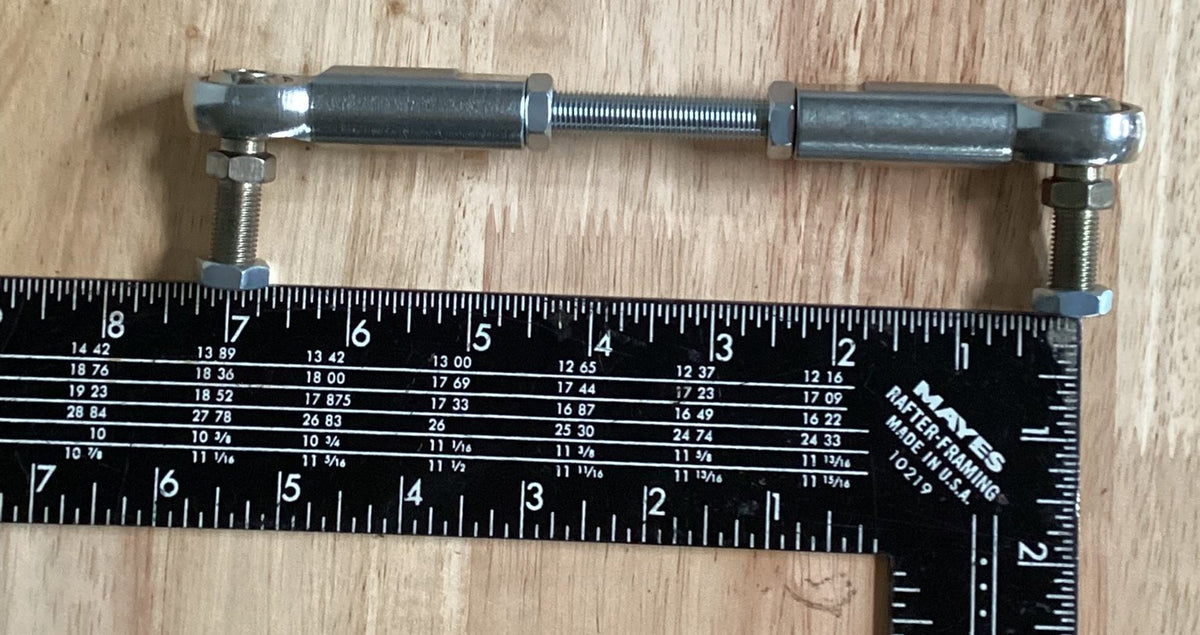 7"-9" Adjustable 3/8-24 Studded Straight Control Linkage Heim Joint/Rod Ends