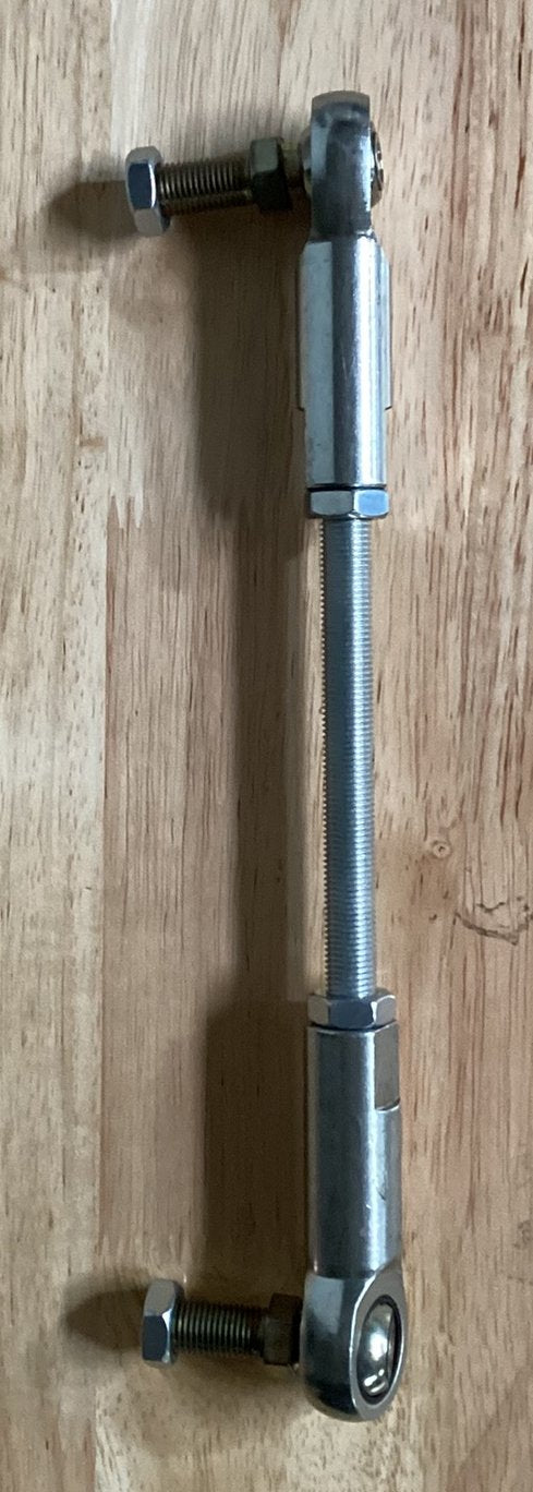 9"-11" Adjustable 3/8-24 Studded Straight Control Linkage Heim Joint/Rod Ends