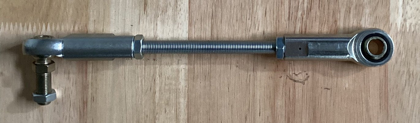 9"-11" Adjustable 3/8-24 Studded w/3/8" Bore Control Linkage Heim Joint/Rod Ends