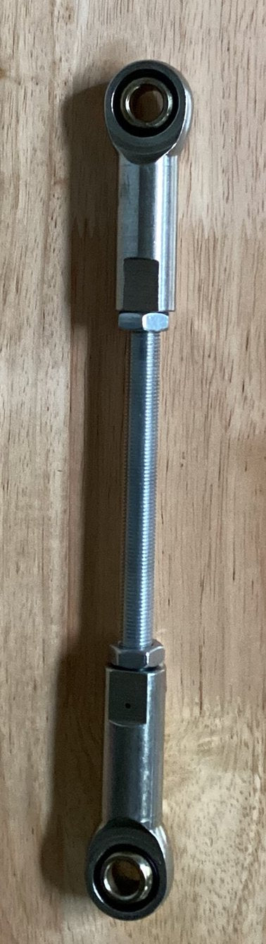 7"-9" 3/8-24 Straight w/3/8" Bore Adjustable Control Linkage Rod End