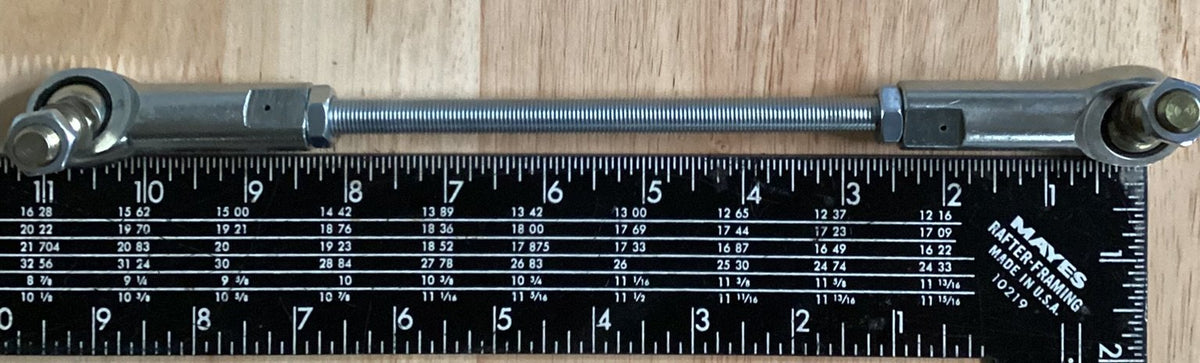 11"-13" Adjustable 3/8-24 Studded Straight Control Linkage Heim Joint/Rod Ends