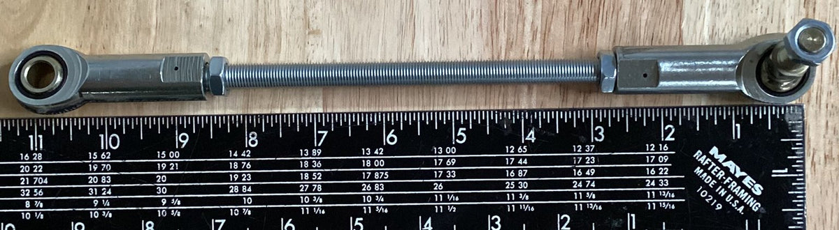11"-13" Adjustable 3/8-24 Studded w/3/8" Bore Control Linkage Heim Joint/Rod Ends