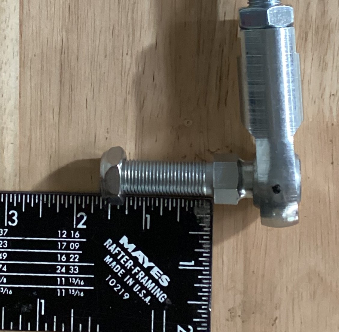 7"-9" Adjustable 1/2" 20 Studded Straight Cablecraft Control Linkage