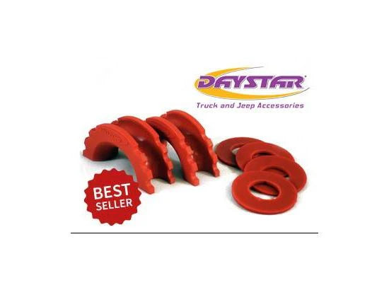 Daystar D-Ring Isolator & Washers - Red (3/4" Shackle)