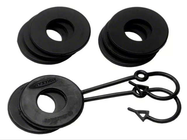 Daystar D-Ring Isolator w/Lock Washer Kit - Black