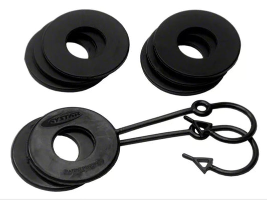 Daystar D-Ring Isolator w/Lock Washer Kit - Black
